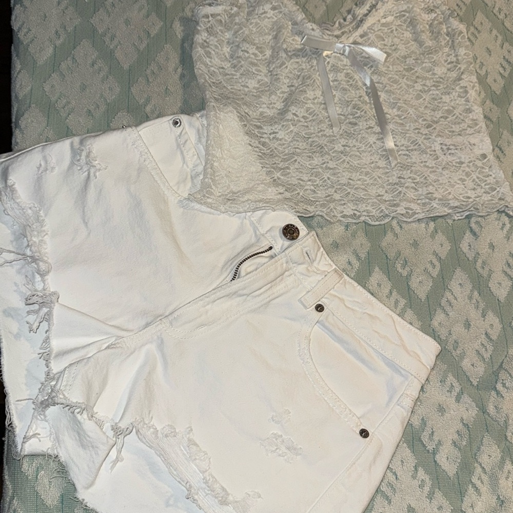 Garage White Lace Camisole